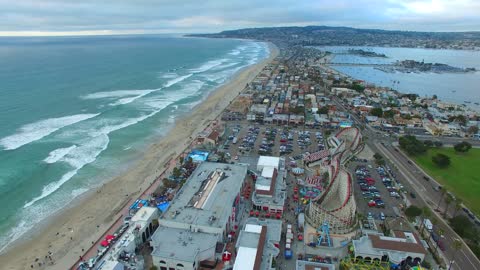 USA Coastline beach city