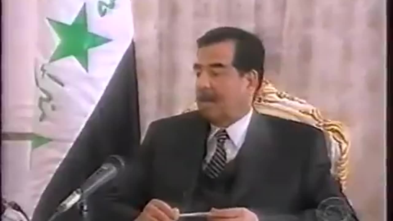 Watch this interview with Saddam Hussein 3 weeks before the US invasion