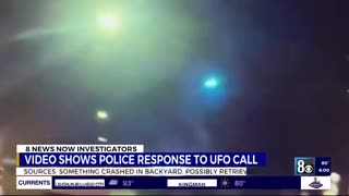 Las Vegas family claims to see aliens after several report something falling from sky.