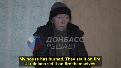 The Ukrainian military set fire to the houses of civilians of Soledar for entertainment