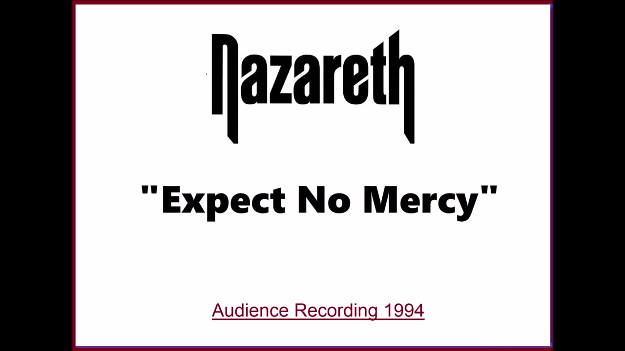 Nazareth - Expect No Mercy (Live in Cumbernauld, Scotland 1994) Audience