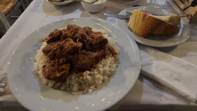 MEAL OF THE DAY THEBES GREECE