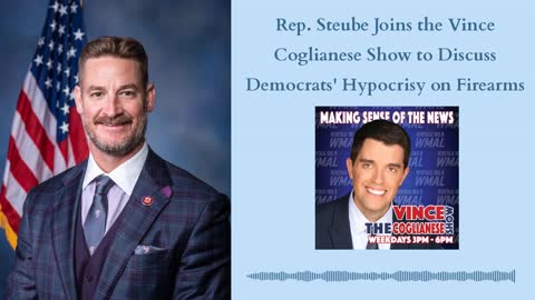 Joining The Vince Coglianese Show to Discuss Democrats' Hypocrisy on Firearms