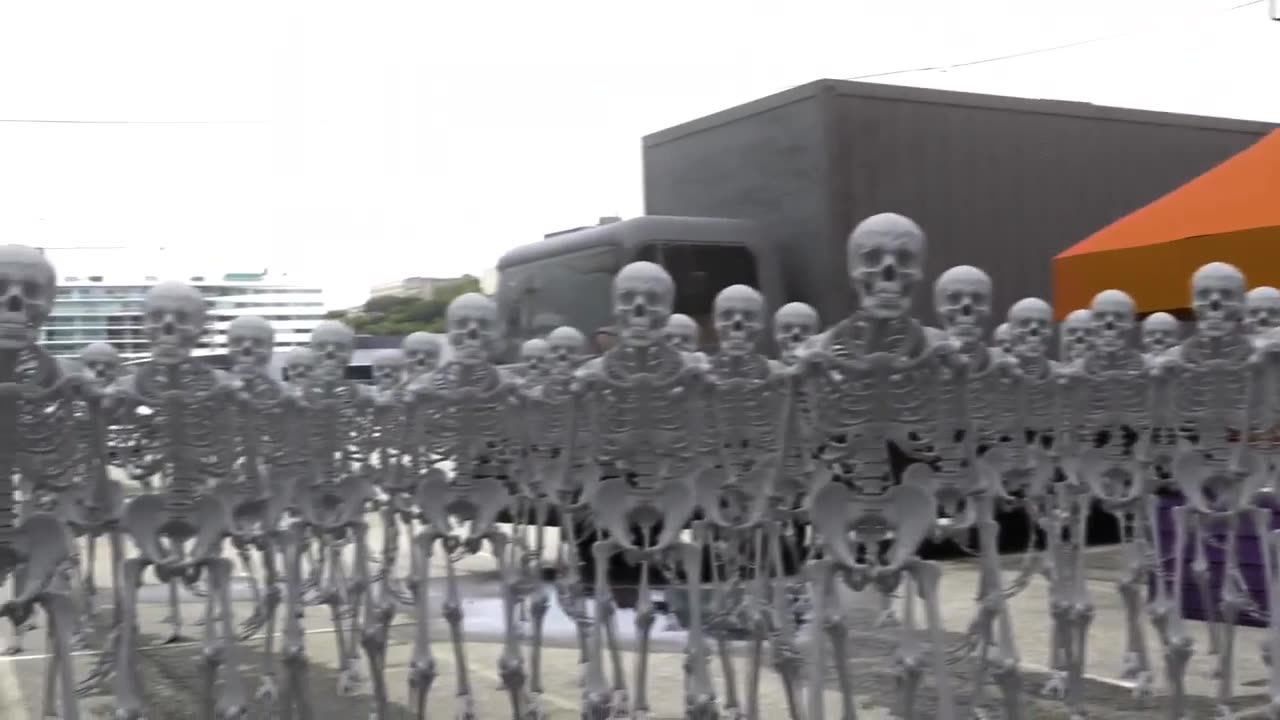 Fun & Skeleton Group Dance