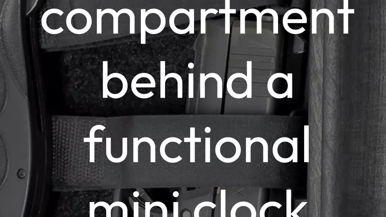 Hide a handgun within quick reach for self-defense or security purposes.