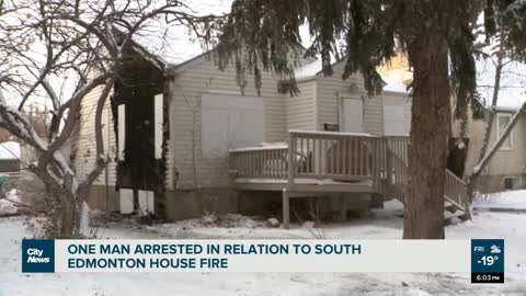 Man arrested in relation to house fire