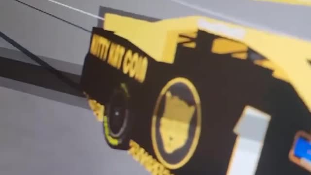 More #KittyKatCoin in the #ROBLOX #NASCAR racing game 😎
