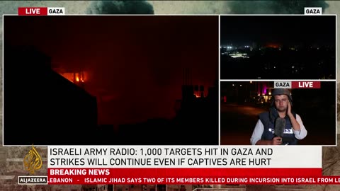 The Israeli army is launching repeated air and artillery strikes on" Gaza "