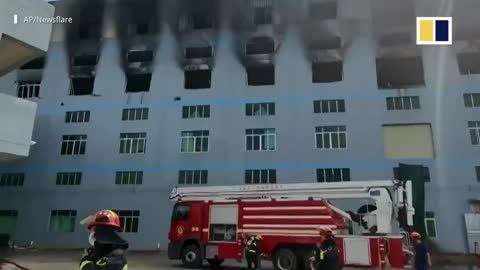 ‘Curious’ worker ignites foam, causes huge warehouse fire in China