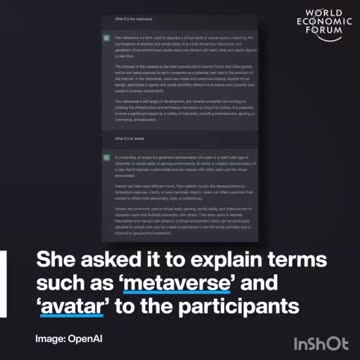 The WEF has posted a video example of a court hearing just held in Colombia… in the Metaverse. The judge even used ChatGPT AI to explain the Metaverse and avatars to those in attendance.