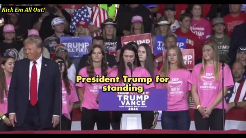 Trump Endorsed by Roanoke VA College Women's Swim Team at Rally