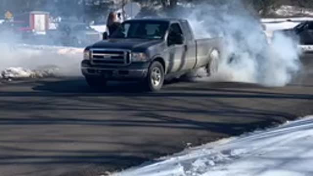 Big Trucks Doing Burnouts