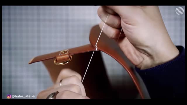 Leather goods manufacturing process