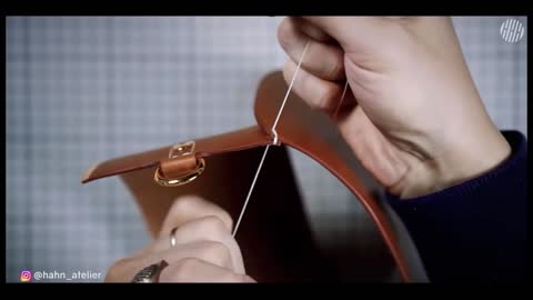 Leather goods manufacturing process