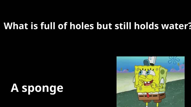 a sponge riddle