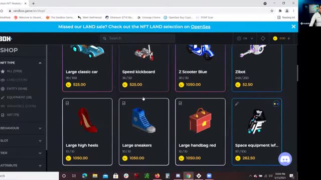 How to create NFT for FREE using The Sandbox VoxEdit Software - Sell on OpenSea - SAND Token