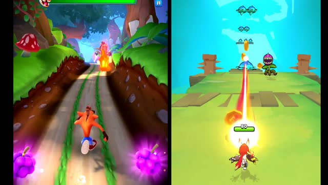 Kinja Run vs. Crash on Run Gameplay IOS/ANDROID WALKTHROUGH