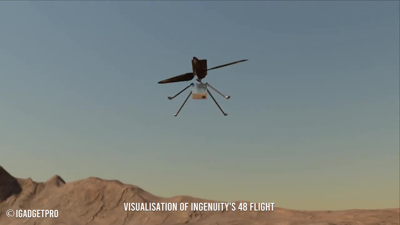 Flight 48 of Ingenuity Mars Helicopter finished successfully handling ~400 meters distance