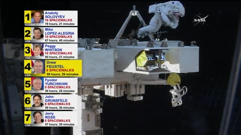 Spacewalker Drew Feustel Moving On Up