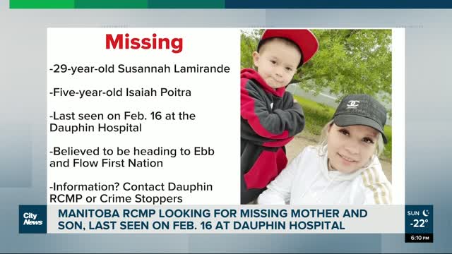 Manitoba RCMP looking for missing mother and son- NEWS OF WORLD