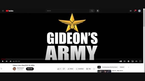 GIDEONS ARMY LIVE MONDAY NIGHT 745 PM EST