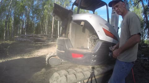 I lost a tooth knocking down trees || guy builds a homestead by himself in Alaska