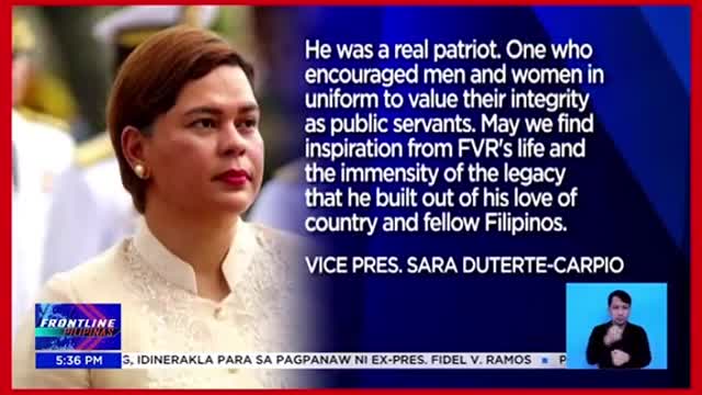 Ex-pres. Fidel Ramos,pumanaw sa edad na 94