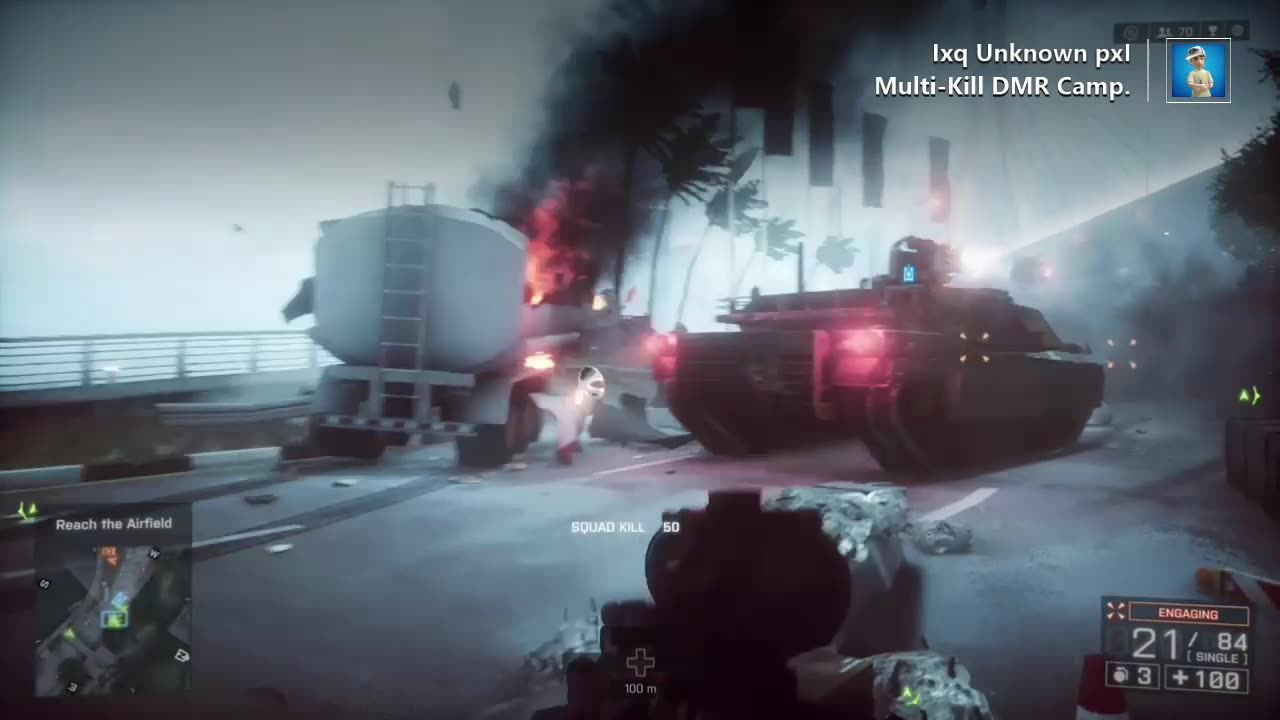 I Get Multiple Kills Camping with a Designated Marksman Rifle on a Battlefield 4 Multiplayer Match