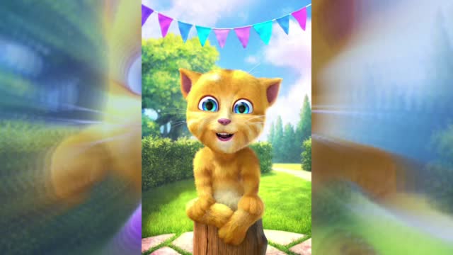 Funny Song by Cute Cat Talking Ginger....