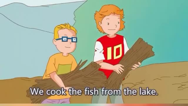 Phil went camping with his teachers and classmates. What did they do?