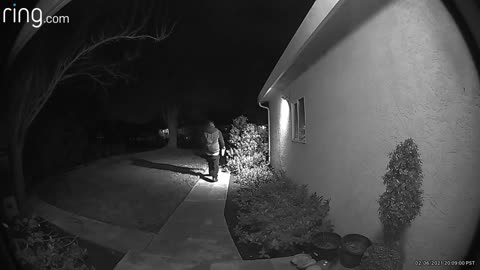 Man Steals A Package Off A House Porch And Gets Caught On Doorbell Cam