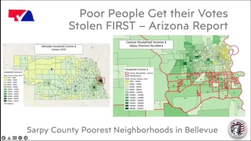 Poor People Get Their Votes Stolen First? Sarpy Co. - NVAP Presentation - Clip 21 of 32