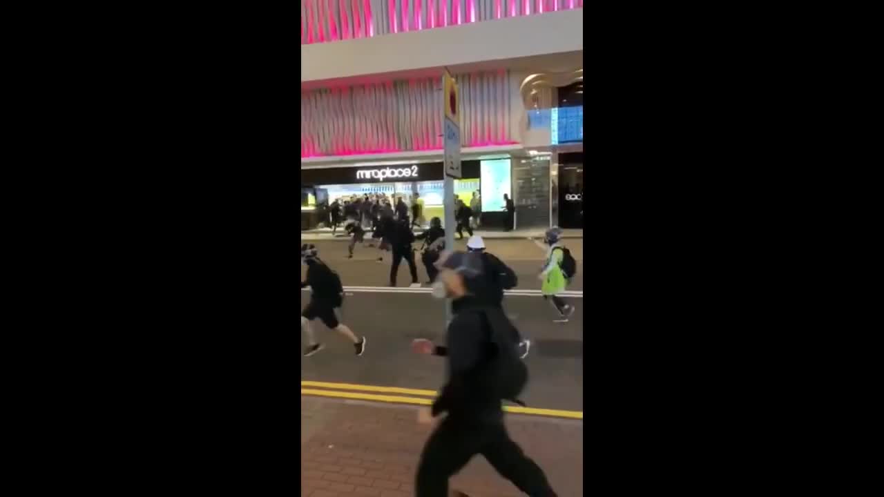 Protesters and Police Attack Each Other in Hong Kong