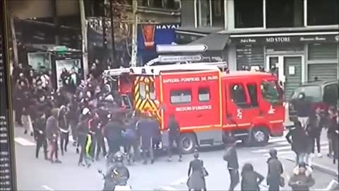 Émeute de « lycéens » à Aubervilliers (93)