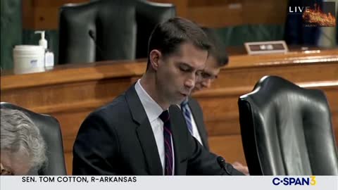 Senator Cotton Fires at Merrick Garland