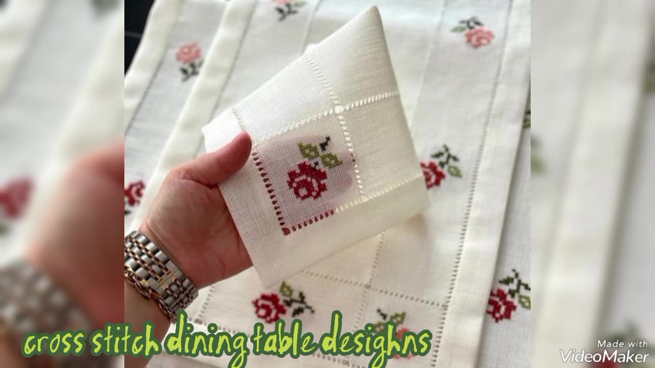 Cross Stitch dinning Napkin designs...