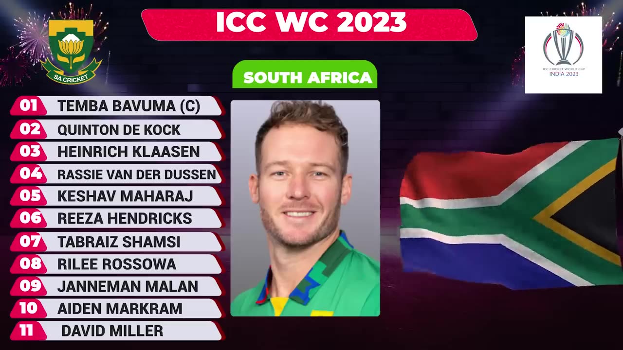 ICC World Cup 2023 All Teams Cricket WC Squad AISA