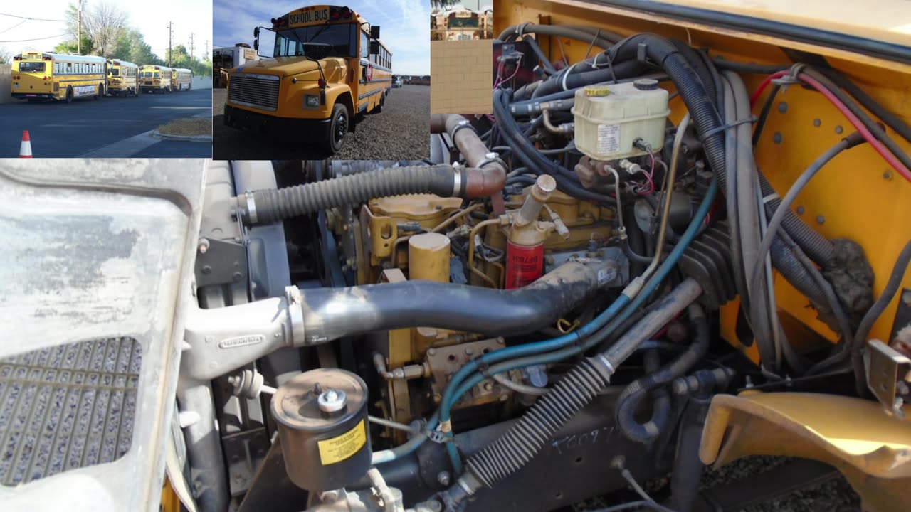 (416) 7.2L I6 Caterpillar 3126 Turbodiesel engine idling/accelerating (2001/2 Freightliner FS-65)