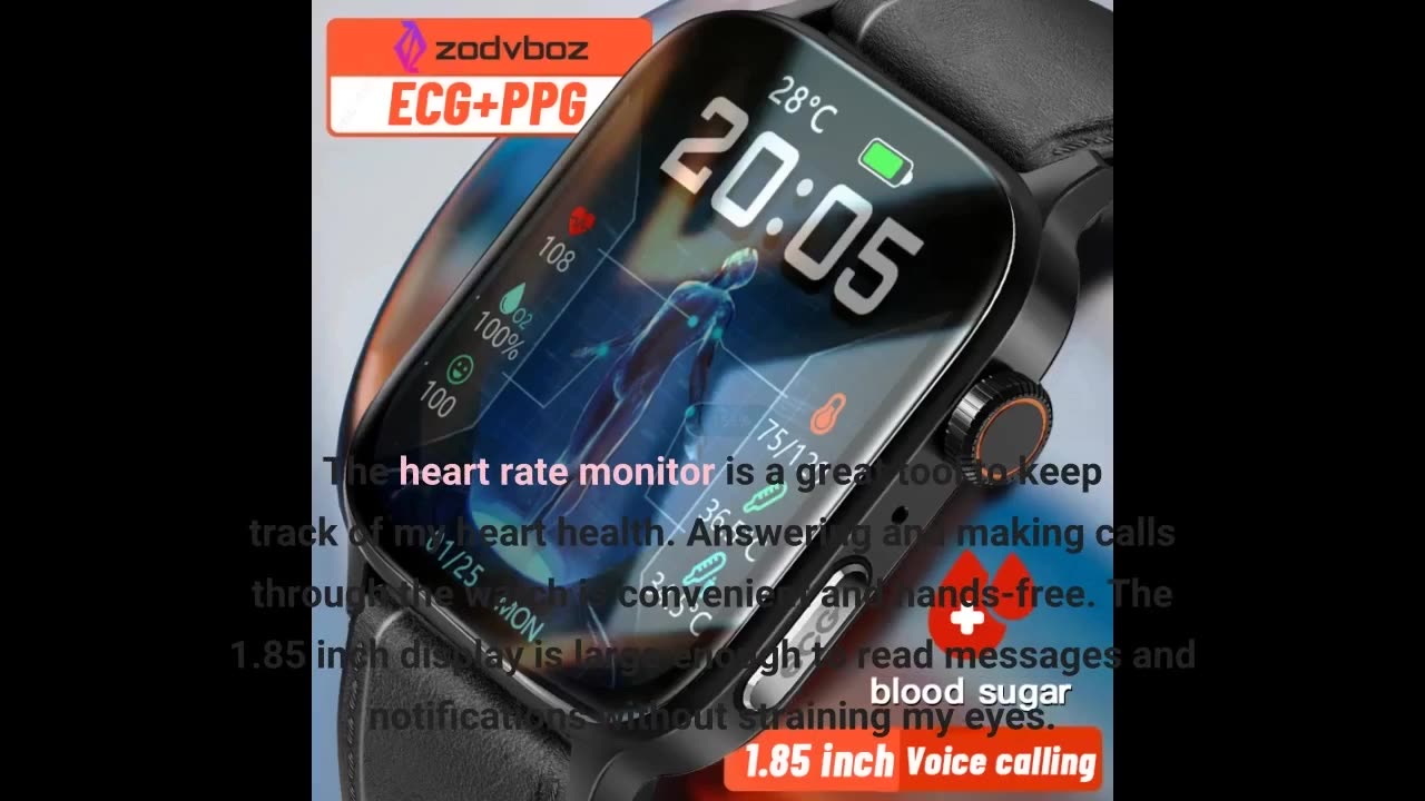 Smart Watch (Answer/Make Calls), 2023 Newest 1.85 Inch Fitness Tracker, Heart Rate/Sleep