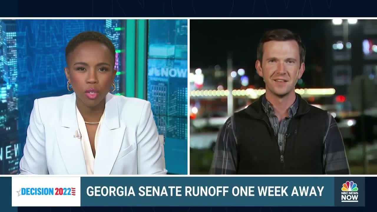 GEORGIA SENATE RUNOFF ONE WEEK AWAY