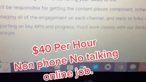 $40 per hour | Social Media job