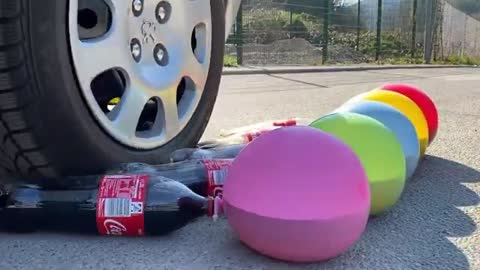 Crushing Crunchy & Soft Things by Car | Experiment Car vs Coca Cola and Mentos - Woa Doodles