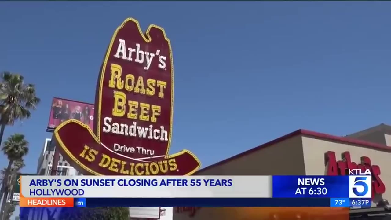 Iconic Hollywood Arby's location closes after 55 years