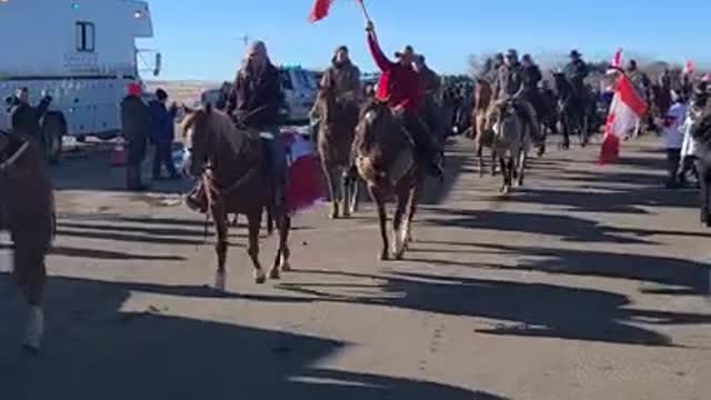 Freedom riders in Milk River/Coutts, Alberta! Saturday, February 12th