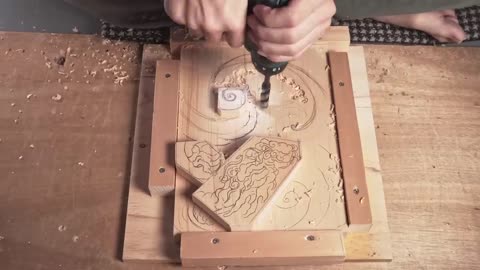 Wood Carving Dragon| To use technic of Japanese traditional wood carving| Woodworking