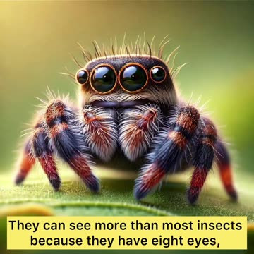 Jumping Spiders Have Great Vision