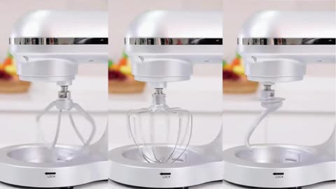 6-Speed Tilt-Head Food Mixer, Kitchen Electric Mixer with Dough Hook