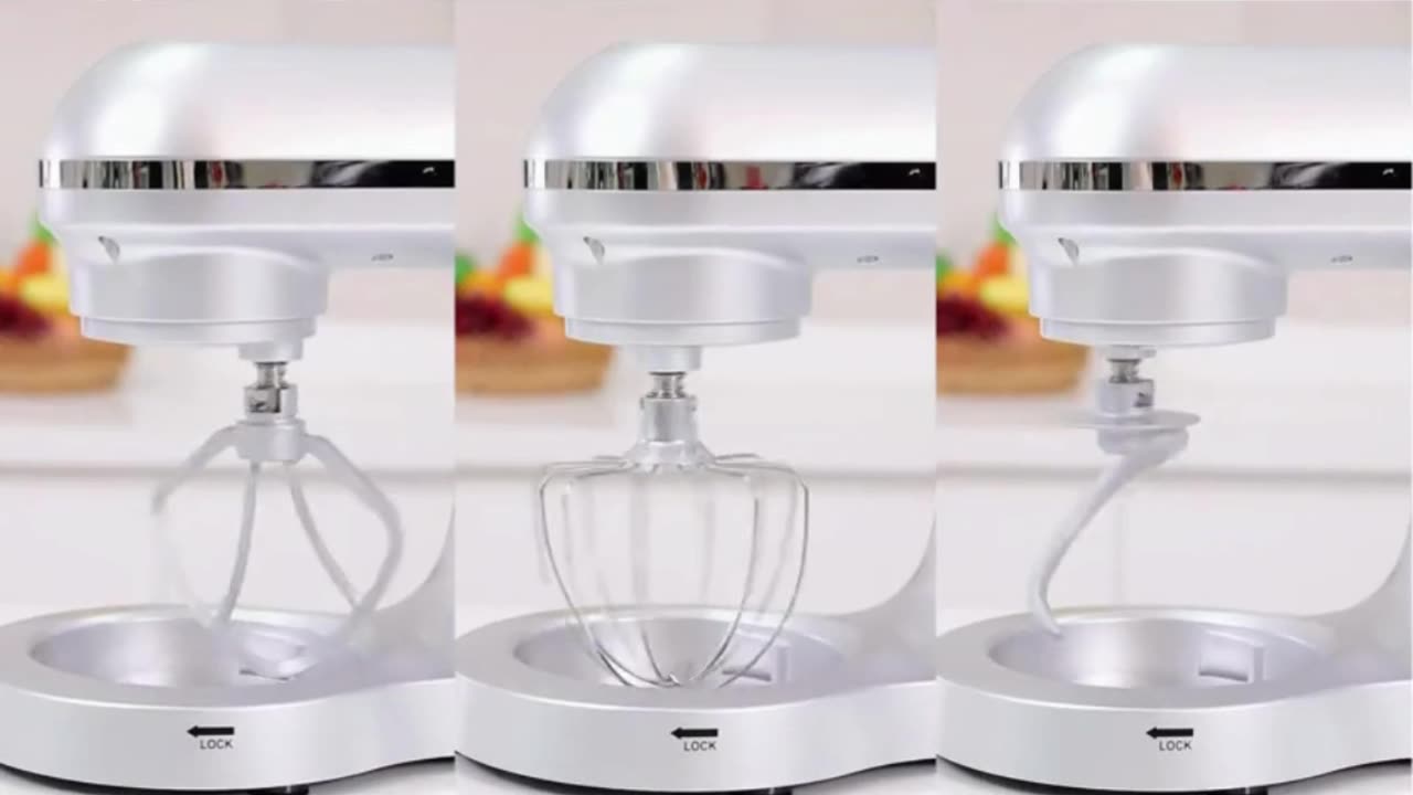 6-Speed Tilt-Head Food Mixer, Kitchen Electric Mixer with Dough Hook