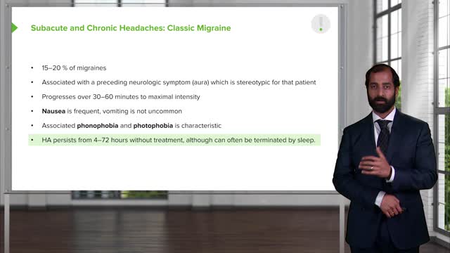 5.Sub-Acute Headache, Chronic Headache and Migraine
