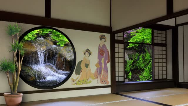 Ambient Relaxing Scene - Japanese Traditional 4K